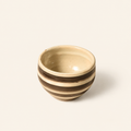 Small Black Striped Ceramic Cup