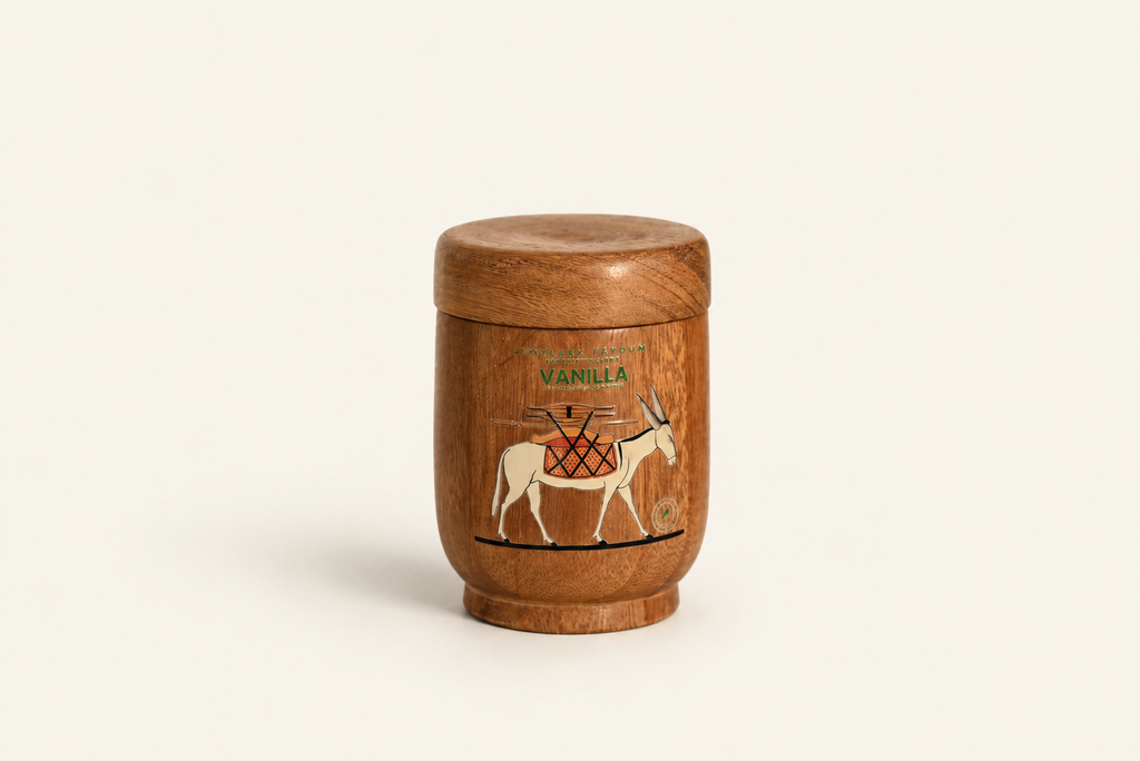 Vanilla Beeswax Candle – Donkey Illustration Edition