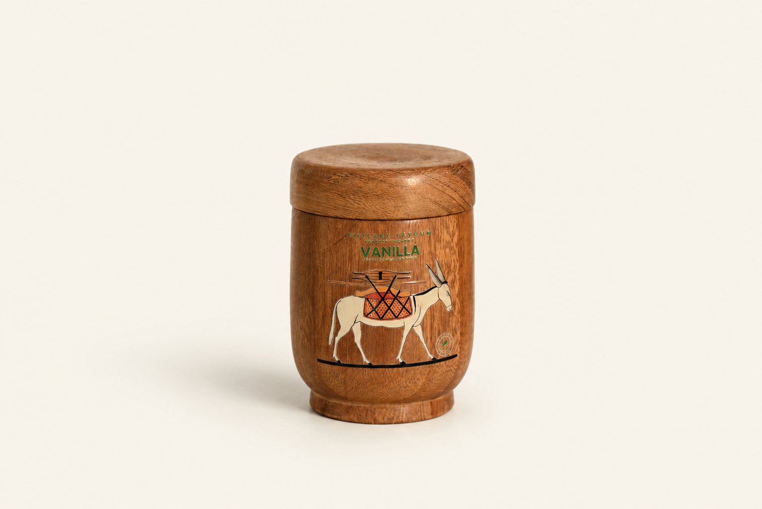 Vanilla Beeswax Candle – Donkey Illustration Edition