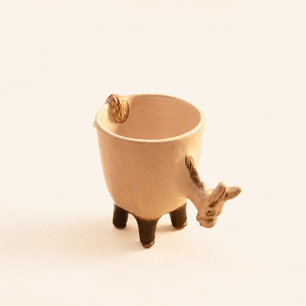 Handcrafted Ceramic Donkey Bowl (16 × 13 cm)