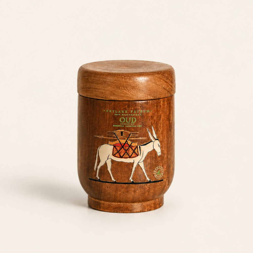 Oud Beeswax Candle – Donkey Illustration Edition