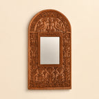 hand carved Hoopoe mirror