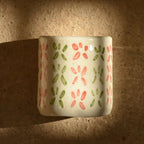 Large Handmade Star Motif Ceramic Cup – 7 × 7 cm
