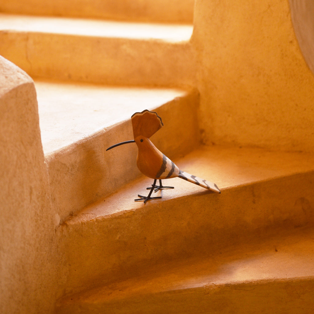 Handcrafted Wooden Hoopoe Bird