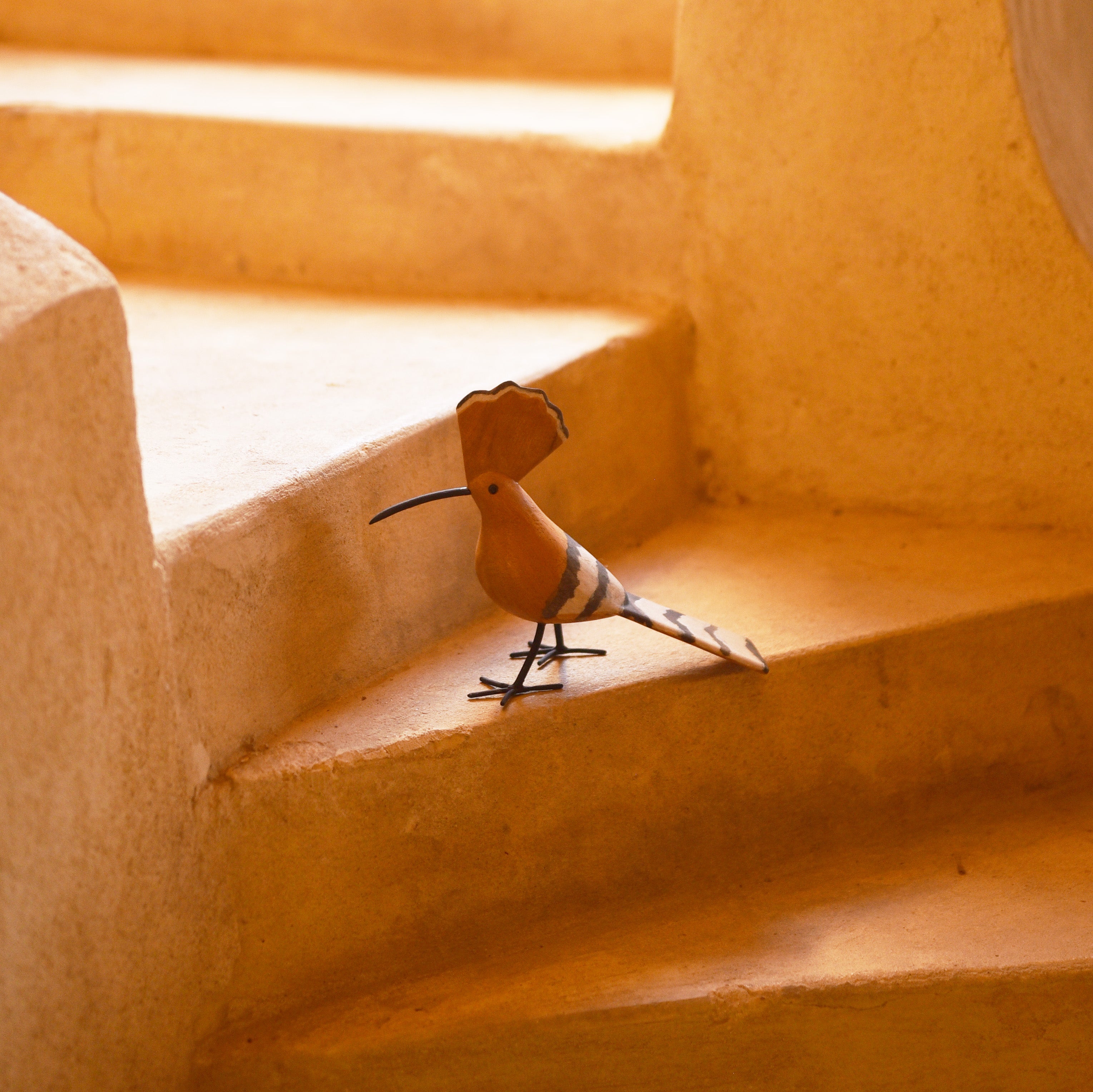 Handcrafted Wooden Hoopoe Bird