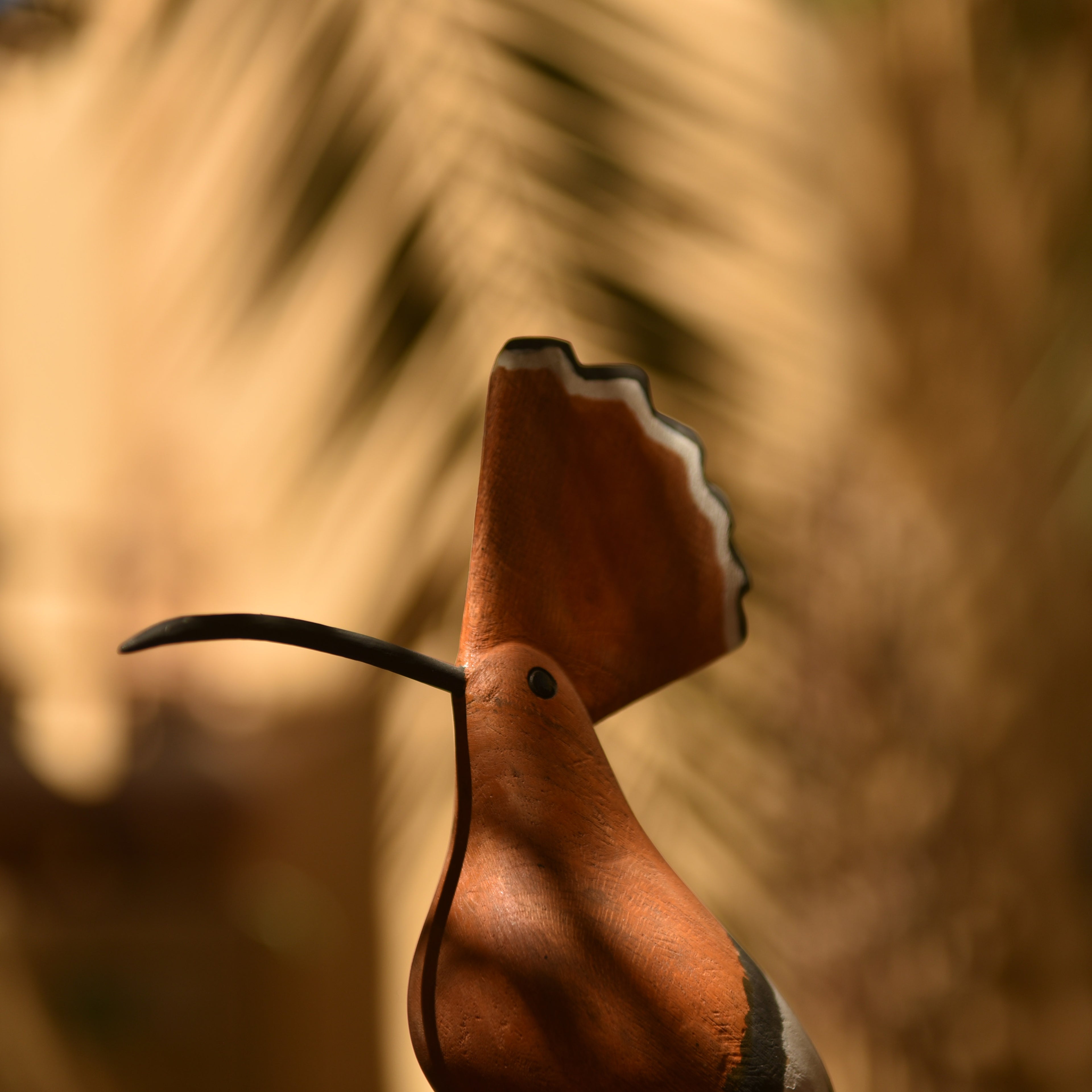 Handcrafted Wooden Hoopoe Bird