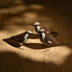 Hand-carved wooden bird