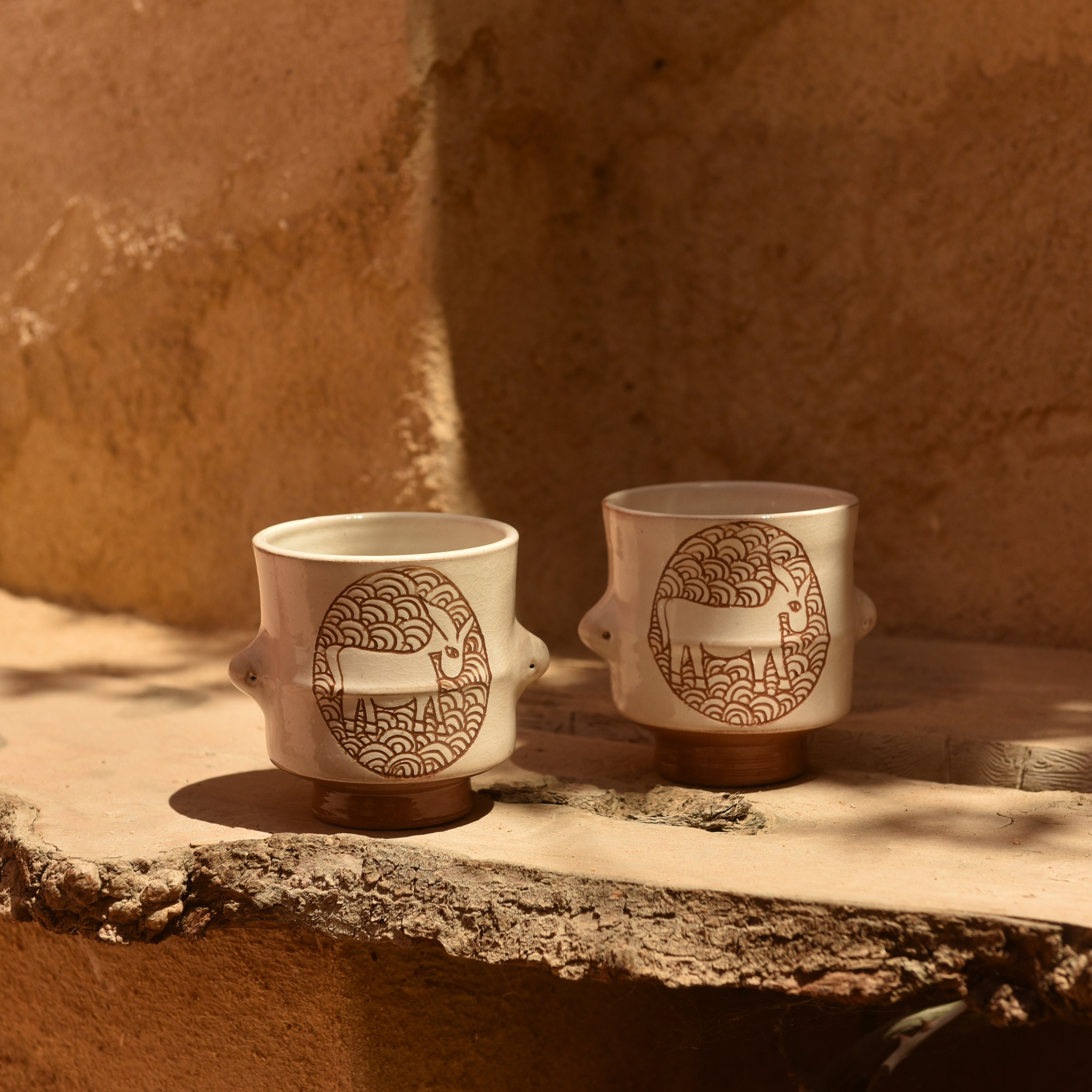 Handmade Donkey Ceramic Cup