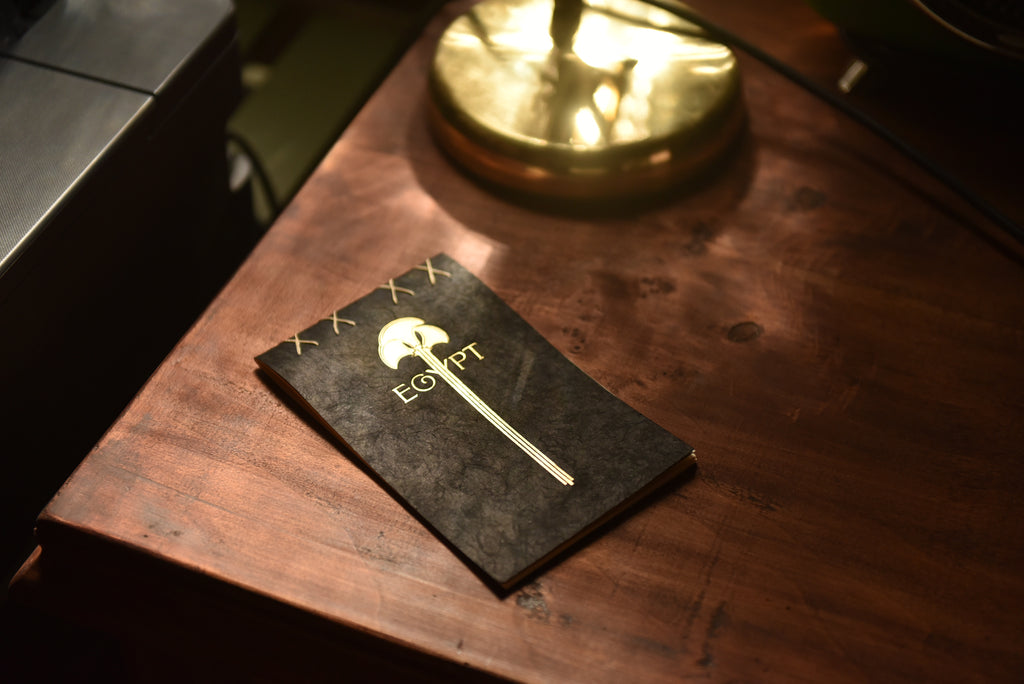 Handcrafted Egypt Notebook – Gold Engraved Cover