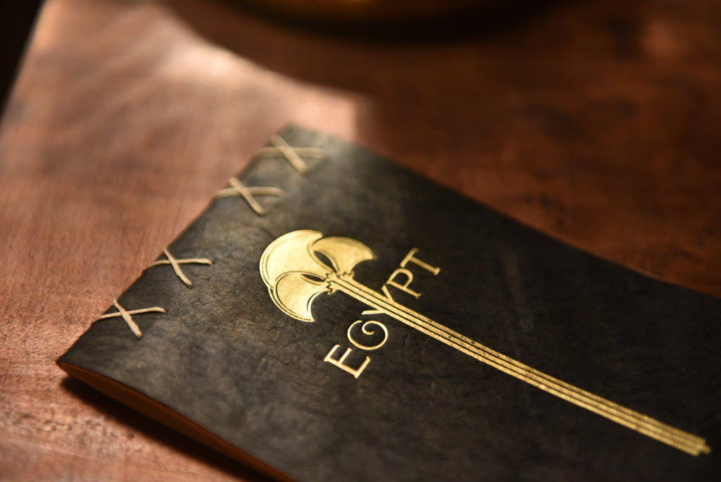 Handcrafted Egypt Notebook – Gold Engraved Cover