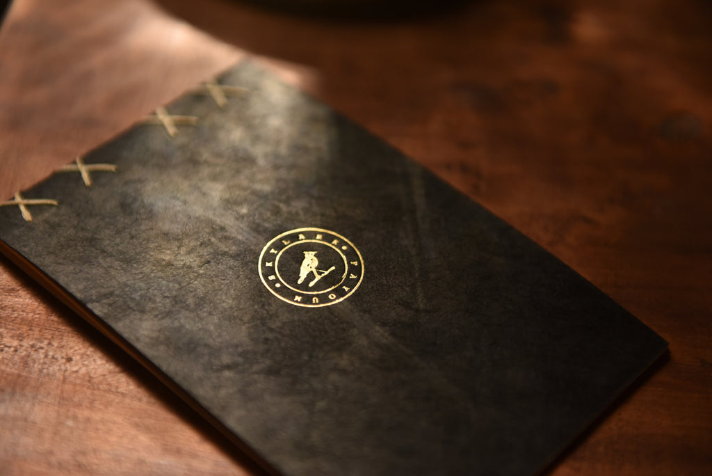 Handcrafted Hoopoe Notebook – Gold Engraved Design