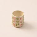 Large Handmade Star Motif Ceramic Cup – 7 × 7 cm